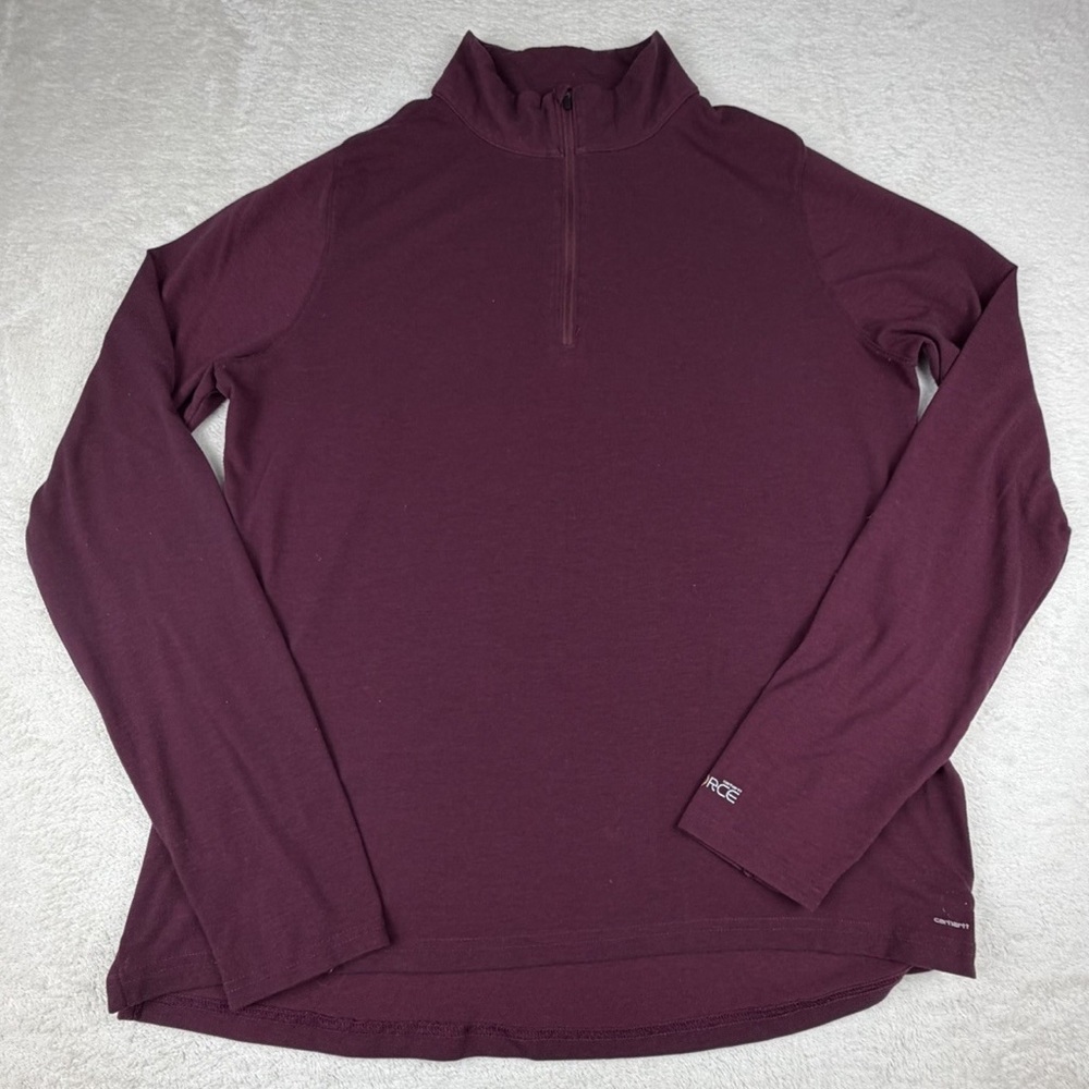 Carhartt Women's Maroon Long Sleeve Top